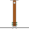 Outdoor Fitnessstation mit Holzpfosten, Metallsprossen, Anleitung, Trimmpfad Profis.