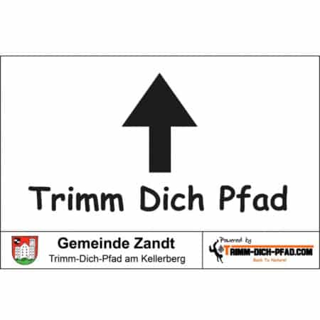 Richtungsschild Geradeaus