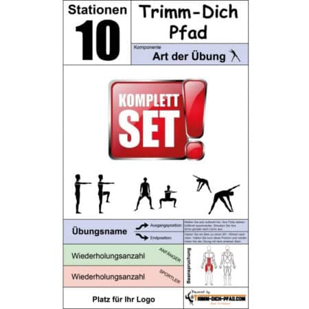 10 Stationen Trimm Dich Pfad ohne Geräte