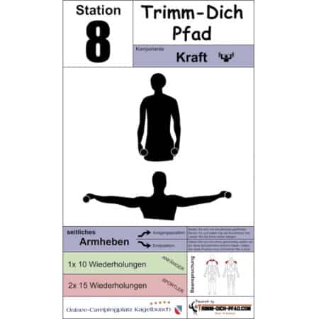 Stationsschild Seitliches Armheben