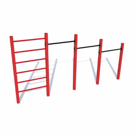 Calisthenics Park Rocket Turnreck mit Leiter